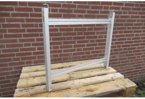 Pootondersteuning Aluminium, werkbreedte 86 cm. Used.